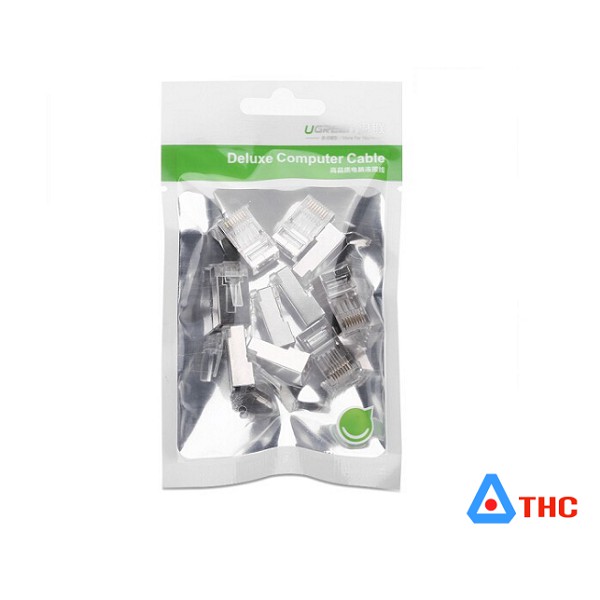 Túi hạt mạng cho dây CAT6 bọc inox  NW111 bọc kim loại cho cáp cat6, cat7 Ugreen 20333