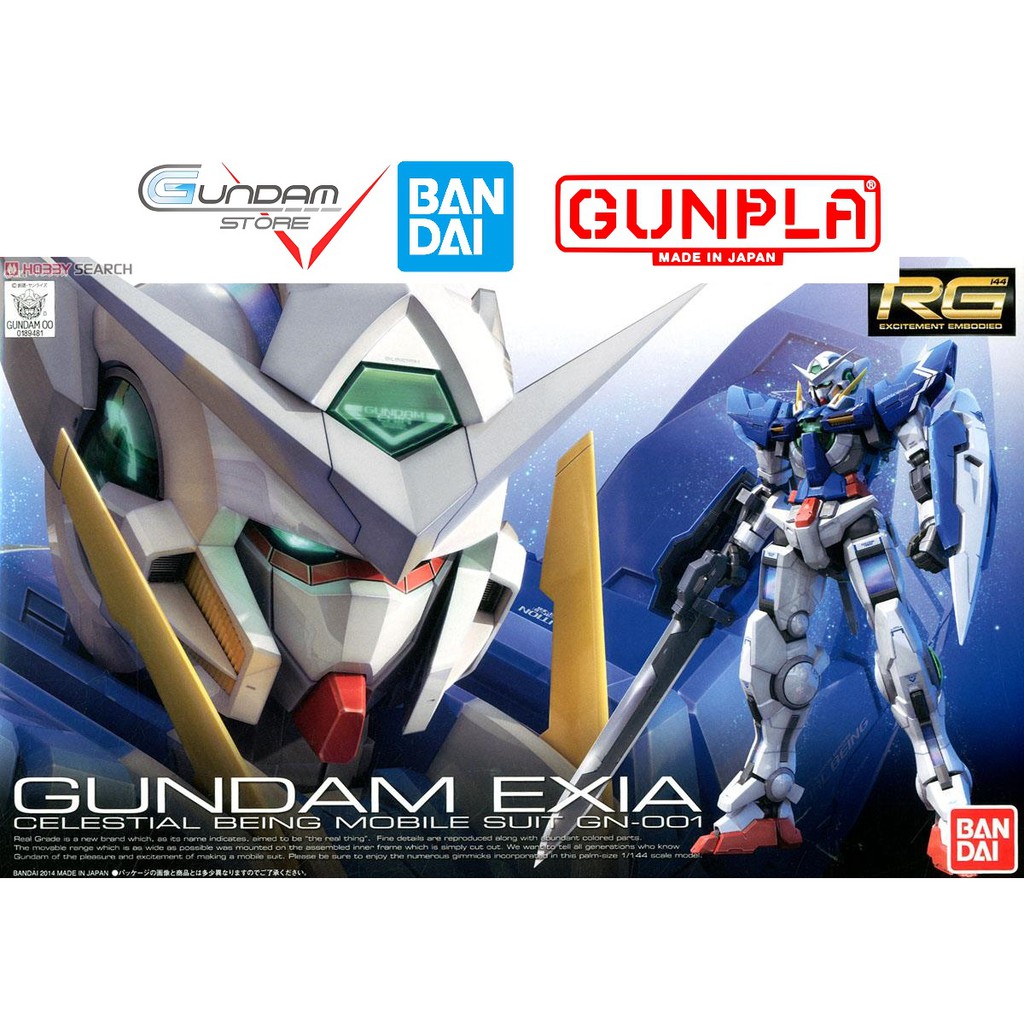 Mô Hình Gundam RG Exia Bandai 1/144 00 Đồ Chơi Lắp Ráp Anime Nhật