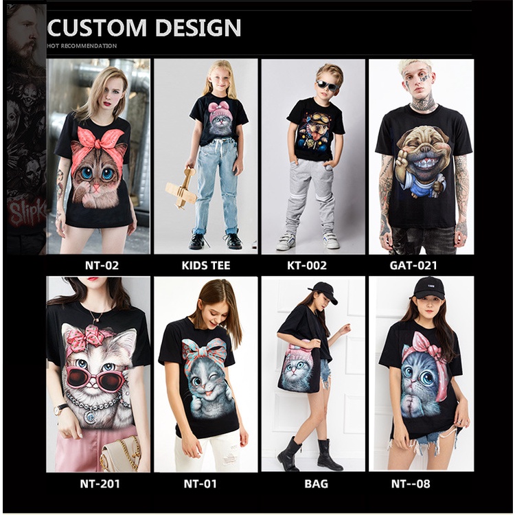 Áo phông Oversize Always Smile, Tay áo ngắn in hình con chó thời trang động vật, Áo phông Unisex