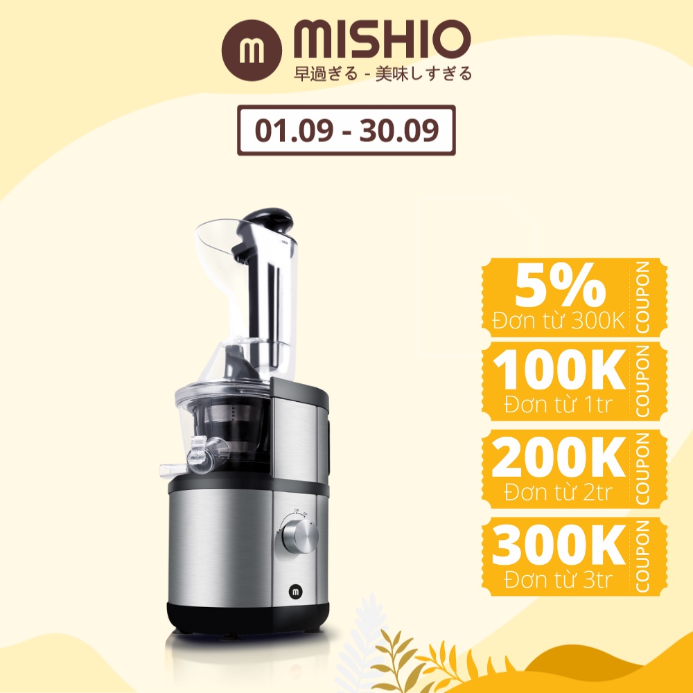Máy ép trái cây Slowjuicer công suất lớn Mishio OJ6-Fruitberry-S 400W