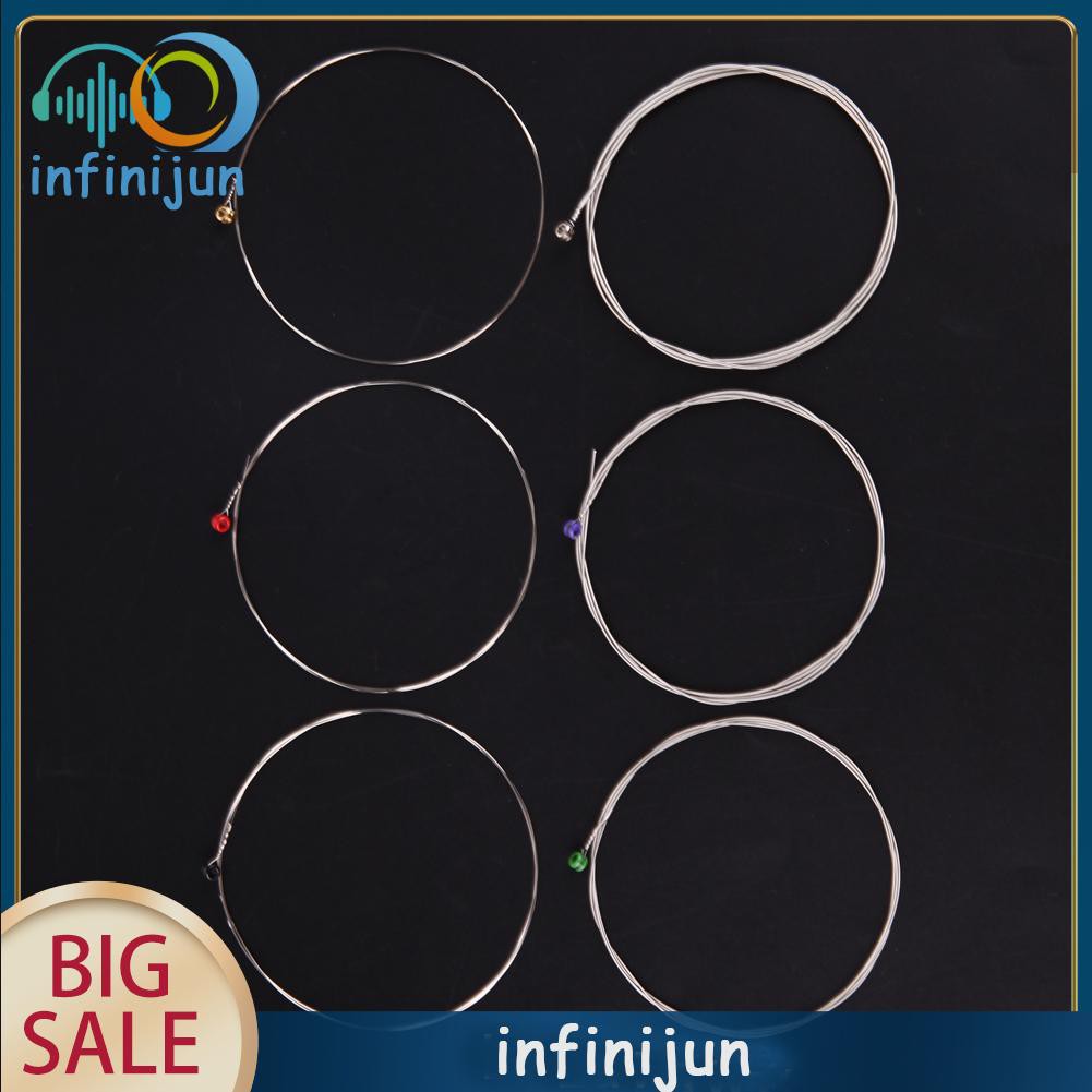 Set 6 Dây Đàn Ghi Ta Điện Bằng Thép Carbon
