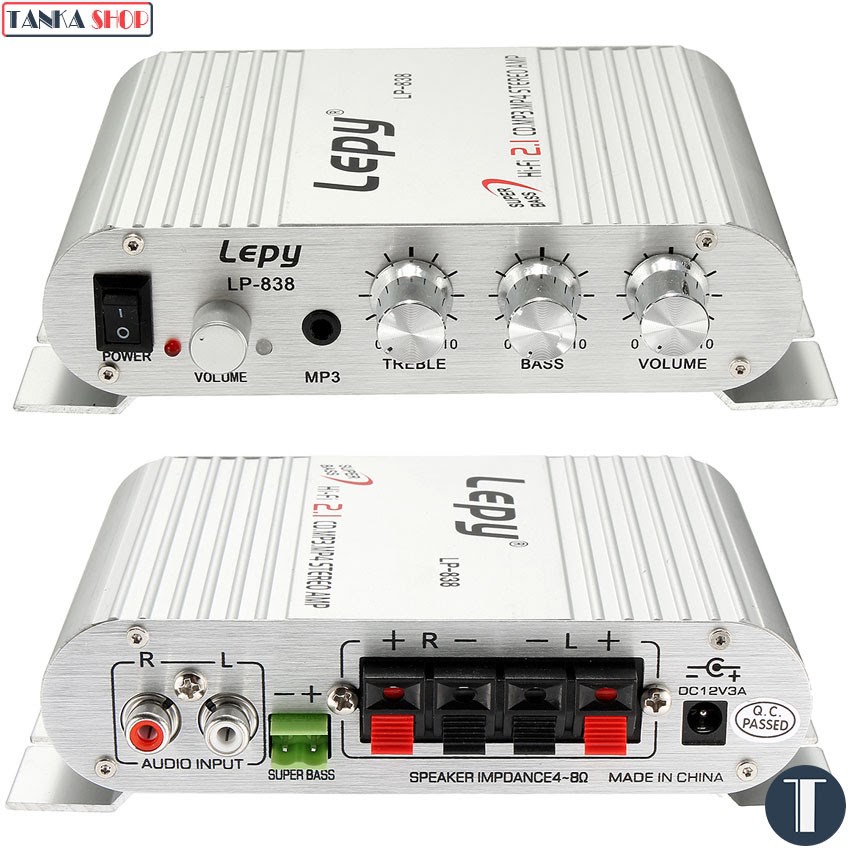 Amly mini 838 amply mimi lepy 838 12v,bộ khuếch đại âm thanh