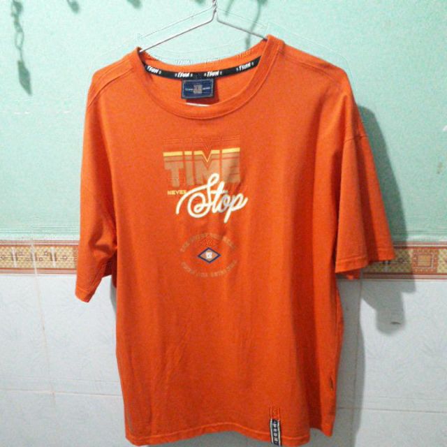 Áo tsun time-stop-orange tee-orange chích hãng 100% khi mua có bộc và tem tsun luôn