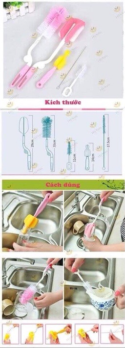 Sét 4 cọ cốc bình
