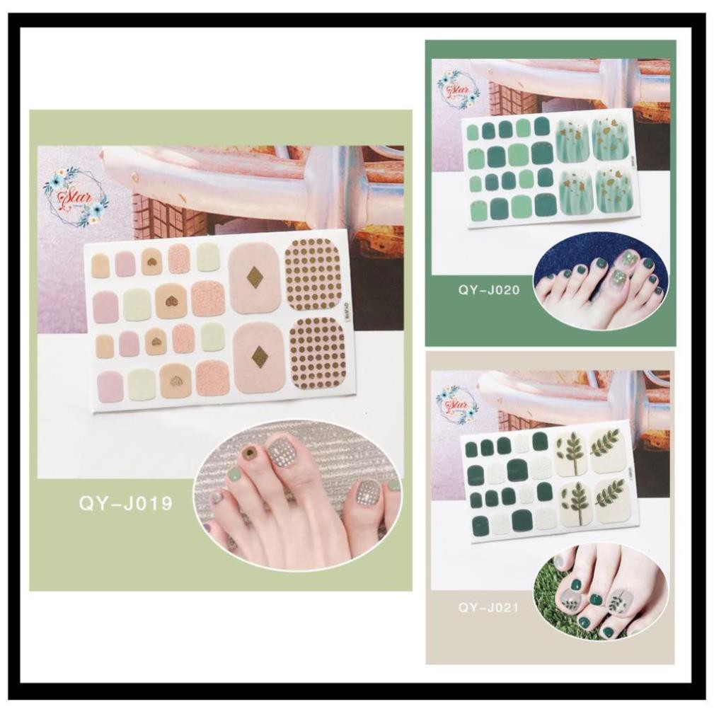 Nail móng chân ❌FREESHIP❌ siêu cute 3D nail stickers ( Tặng Dũa Móng Chân )