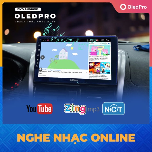 Màn Hình DVD Android Ô Tô OLED PRO A5 Chính Hãng RAM 2G ROM 32G Bảo Hành 18 Tháng màn hình android ô tô đầu dvd ô tô