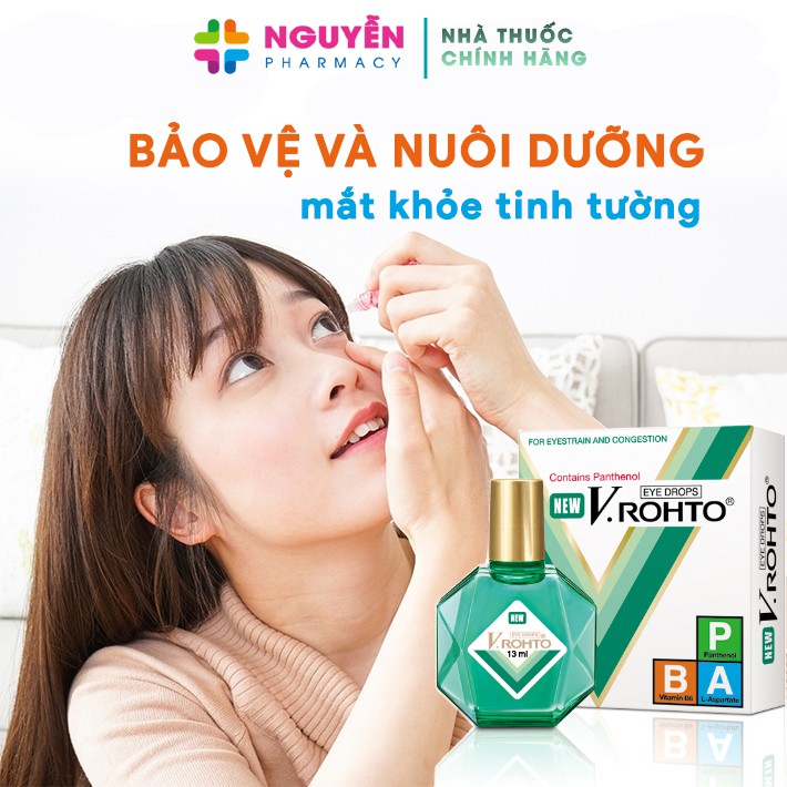 Nước nhỏ mắt Vrohto New - Giúp làm giảm mỏi mắt, khô mắt, phục hồi thị lực