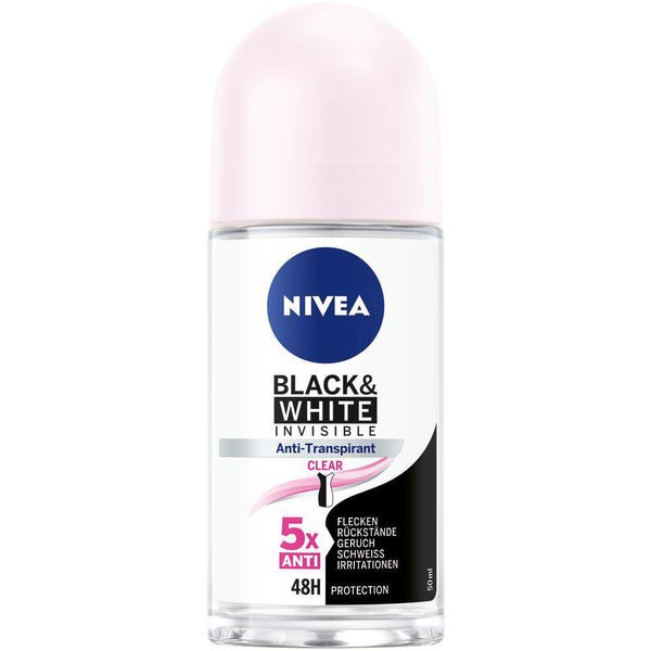 NIVEA Black & White Invisible - Lăn khử mùi không làm bẩn áo hương thơm tinh tế