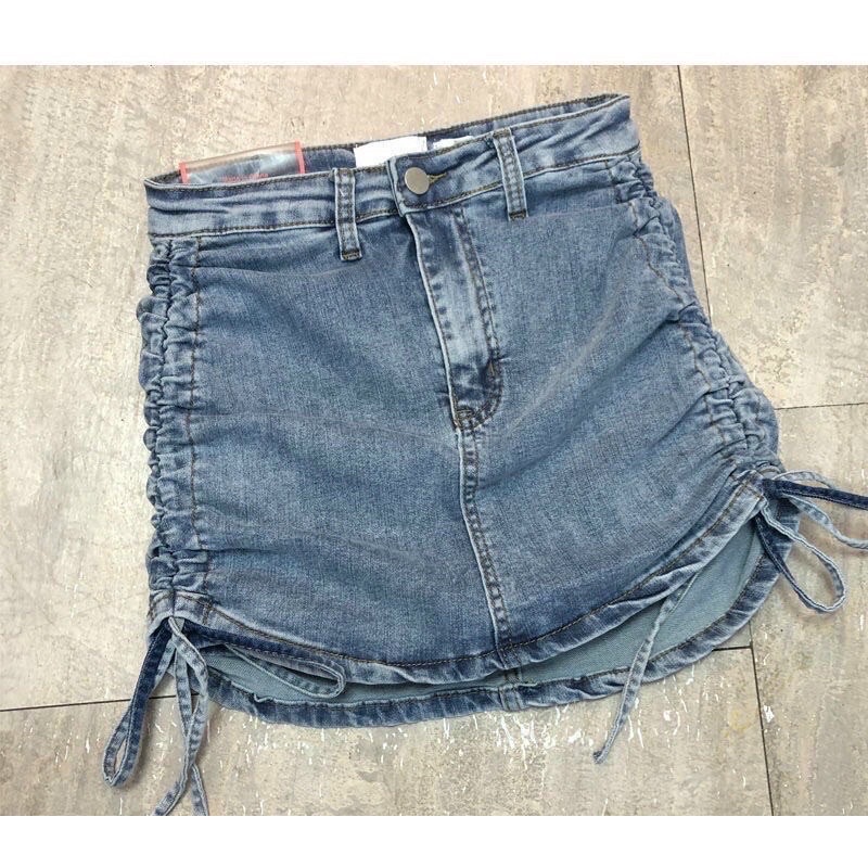 Chân váy jean dây rút hai bên hông  và váy jean túi hộp⚡️⚡️⚡️⚡️K9777