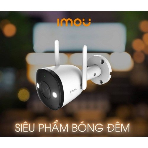 Camera IP 4MP WiFi Ngoài Trời IMOU F42FP Bullet 2E - G22P F22P F42FEP G42P 1080P FullHD MÀU BAN ĐÊM Dahua BH 24th