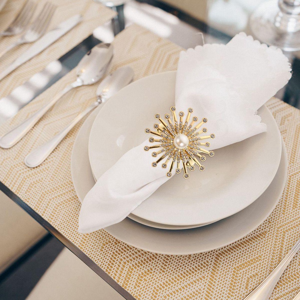 Vòng Nhẫn Khăn Ăn Trang Nhã Dùng Trong Tiệc Cưới|Khóa Serviette