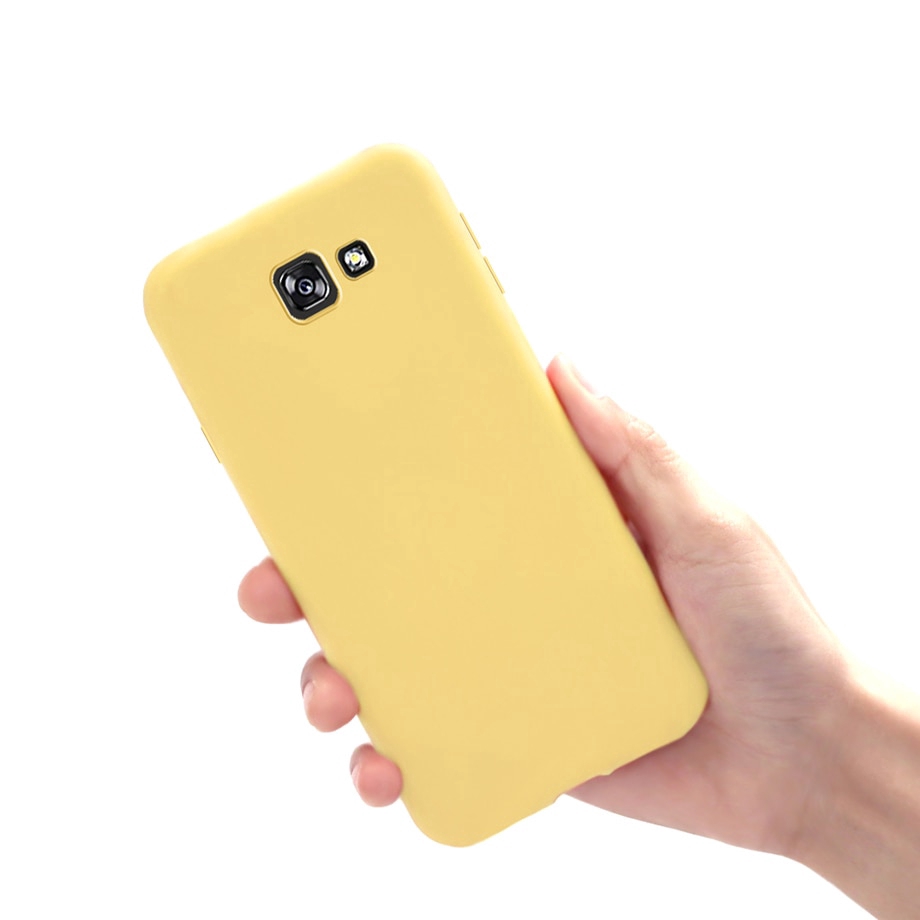 Ốp điện thoại mặt nhám màu trơn xinh xắn cho Samsung Galaxy A5 2016 A5 2017 A5 2018 Samsung A30 A50 A70 A10 A20 A80