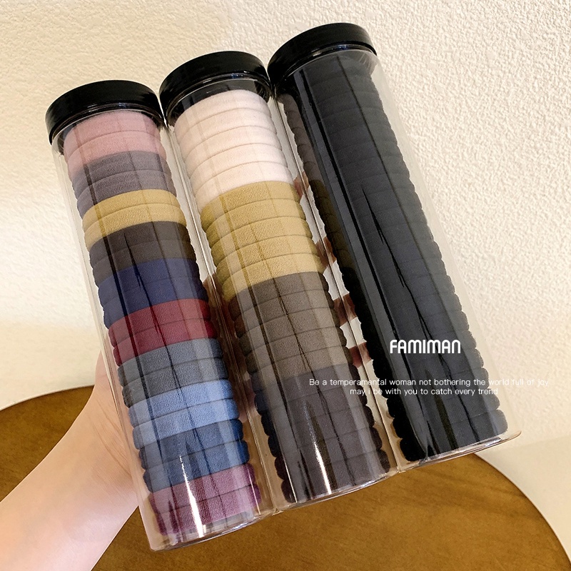 Dây thun buộc tóc AY nhiều màu sắc phong cách Hàn Quốc cho nữ