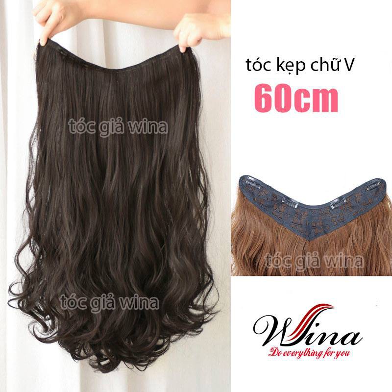 [Mã BMBAU50 giảm 7% đơn 99K] Tóc Giả Kẹp Chữ V WINA Xoăn Dài 45cm - 60cm [ Tơ Tốt Chịu Nhiệt ]