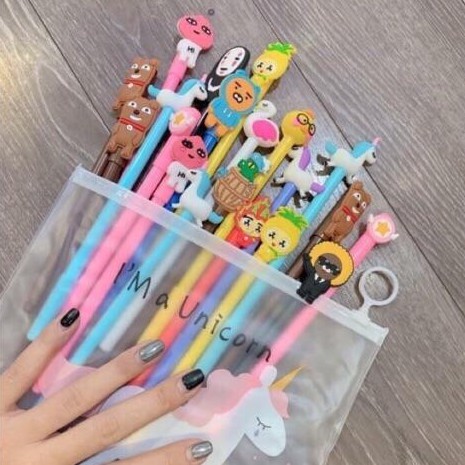 Set 20 Bút Nước Ngộ Nghĩnh Tặng Kèm Túi  Mix 20 Mẫu