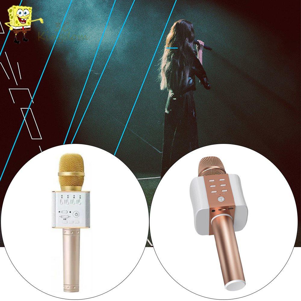 ☆Pro☆ Q9 Wireless Karaoke Microphone Speaker 2-in-1 Handheld Sing & Recording