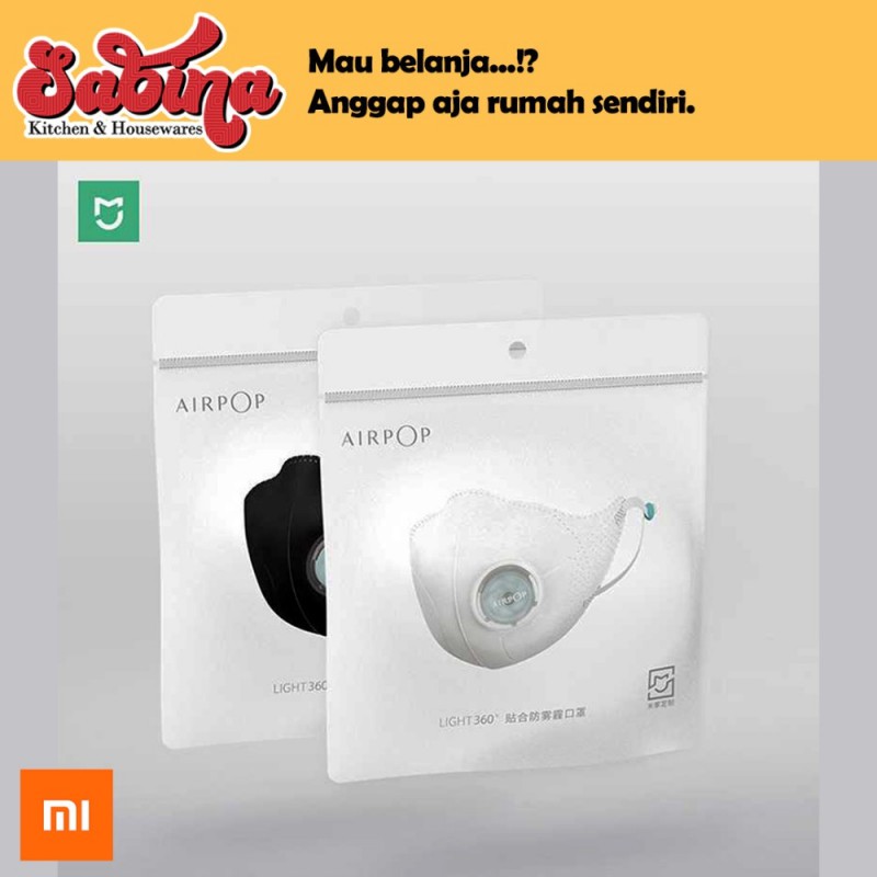 (Hàng Mới Về) Khẩu Trang Xiaomi Airpop Light Light 360 Độ Chống Ô Nhiễm Pm2.5