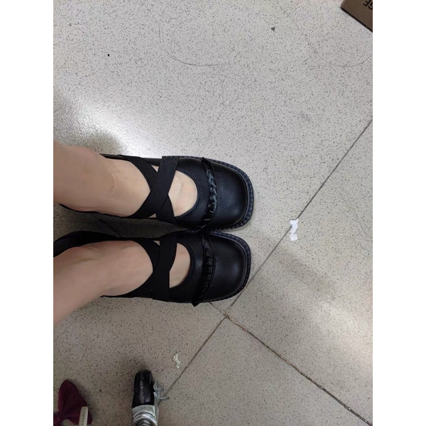 Giày ulzzang độn đế dây chéo vintage,có ảnh thật-96korean shoes | BigBuy360 - bigbuy360.vn