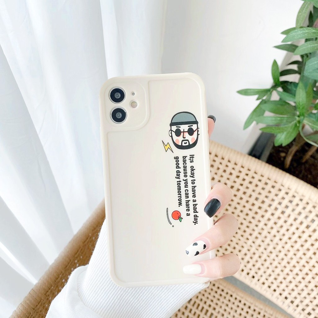 Ốp lưng iphone Happy Day IMD dày dặn viền nổi 5/5s/6/6plus/6s/6splus/7/7plus/8/8plus/x/xr/xs/11/12/pro/max/plus/promax | BigBuy360 - bigbuy360.vn