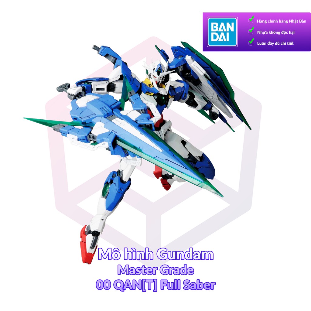 Mô Hình Gundam Bandai MG 00 QanT Full Saber 1/100 Gundam 00V [GDB] [BMG]