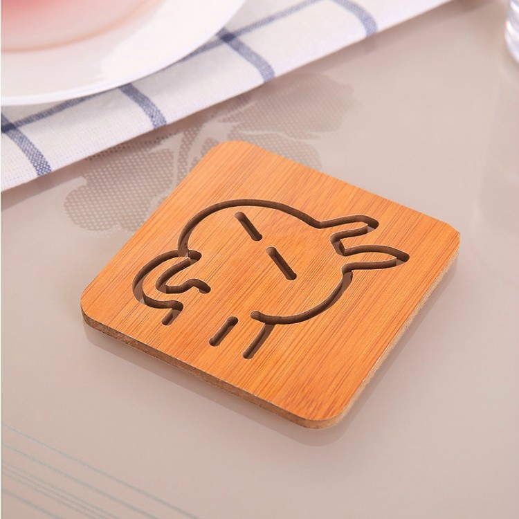BỘ 2 ĐẾ LÓT LY BẰNG GỖ