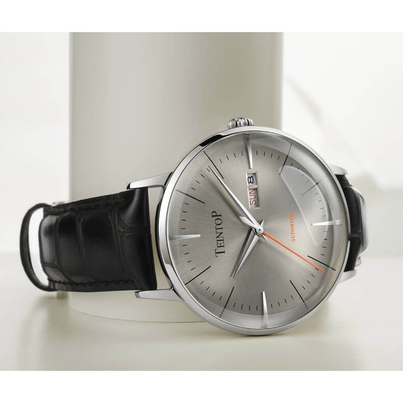 Đồng hồ nam chính hãng Teintop T7009-3 Kính sapphire ,chống xước,Chống nước,dây da máy cơ(Automatic),Bảo Hành 12 Tháng