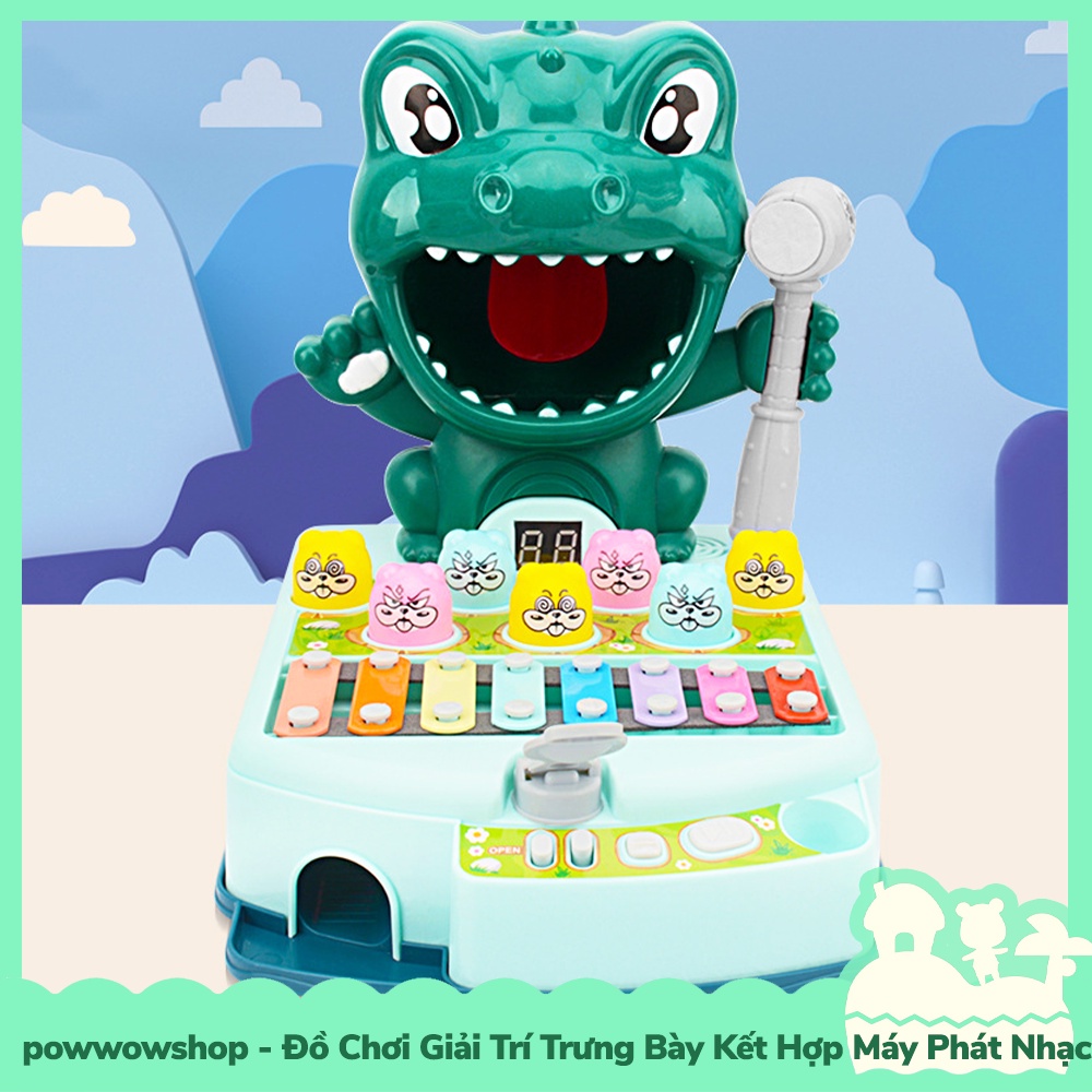 [Sẵn VN - Hỏa Tốc] Đồ Chơi Trưng Bày Giải Trí Cá Sấu Crocodile Trò Chơi Kết Hợp Gõ Nhạc Đơn Giản Vui Tai Vui Mắt