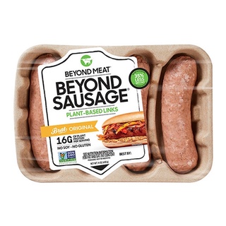 Xúc xích bò chay thực vật plant based beyond meat mỹ 400g