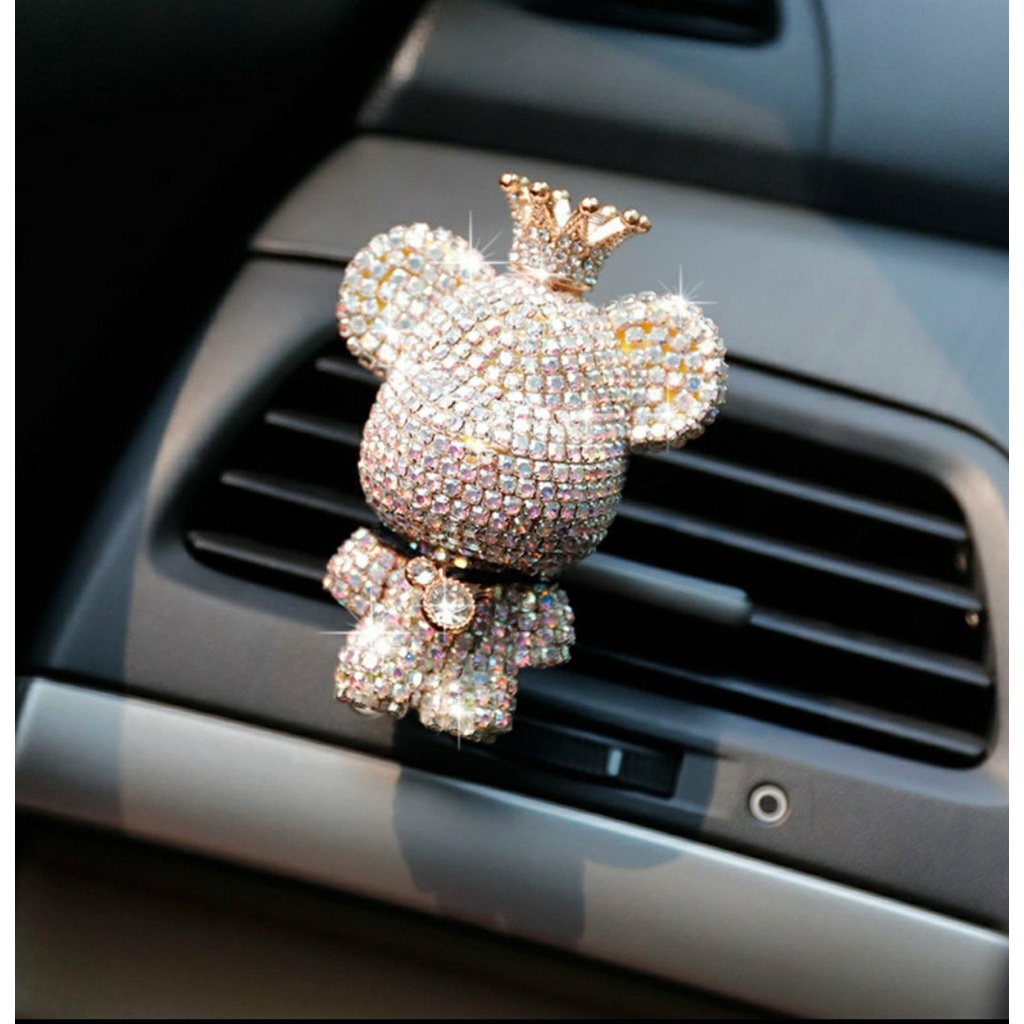 Nước hoa, sáp thơm cài cửa gió điều hoà ô tô hình gấu cute
