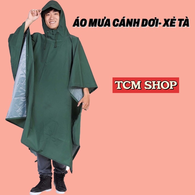 Áo mưa cánh dơi vải dù padersuy/ dù da cá size 1,2M-1,4M ảnh thật