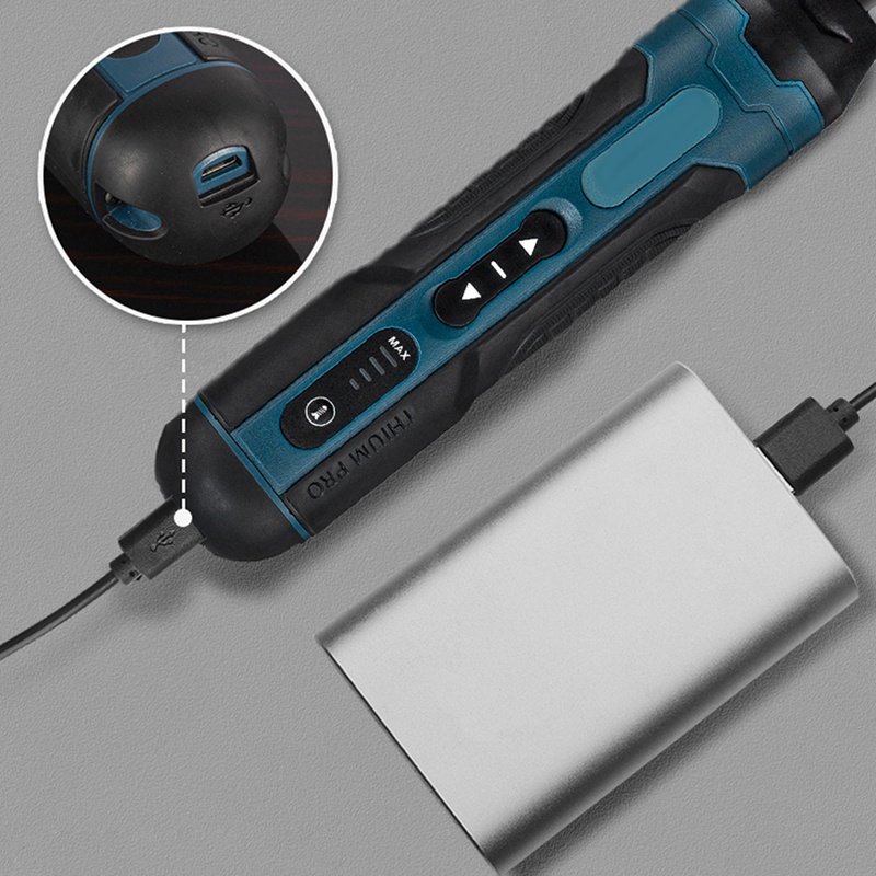 Bộ Tua Vít Điện Mini Kèm 2 Mũi Khoan Đa Năng Tiện Dụng Bits