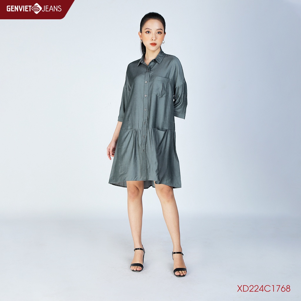 Đầm Suông Nữ XD224C1768 GENVIET