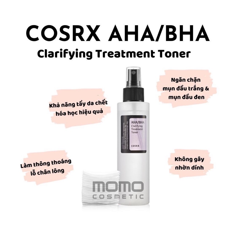 Toner tẩy da chết Cosrx AHA/BHA Clarifying Treatment