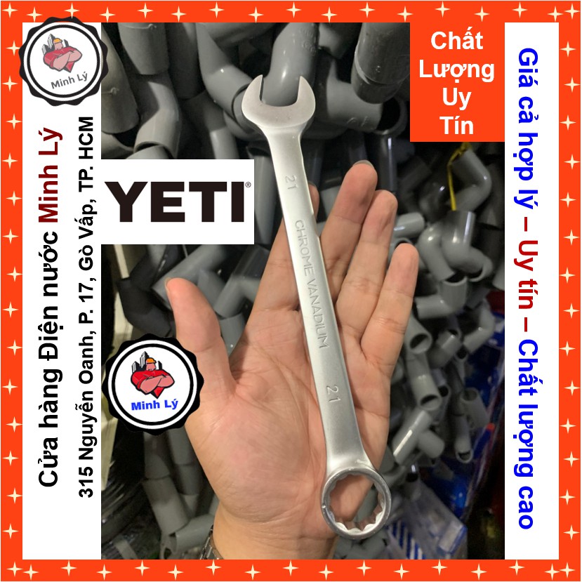 [Chính Hãng] Cờ Lê Vòng Miệng Hợp Kim Thép Chrome Vanadium Cao Cấp YETI Size Thông Dụng 13, 21, 22, 28mm