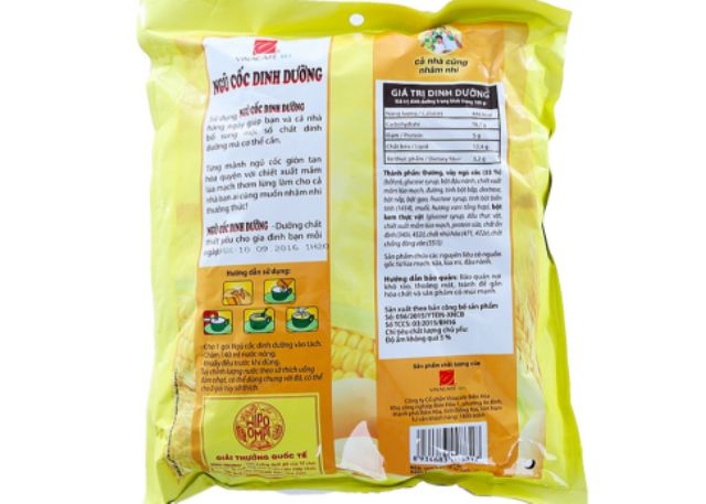 NGŨ CỐC DINH DƯỠNG VINACAFE 500g (20 GÓI X 25G)