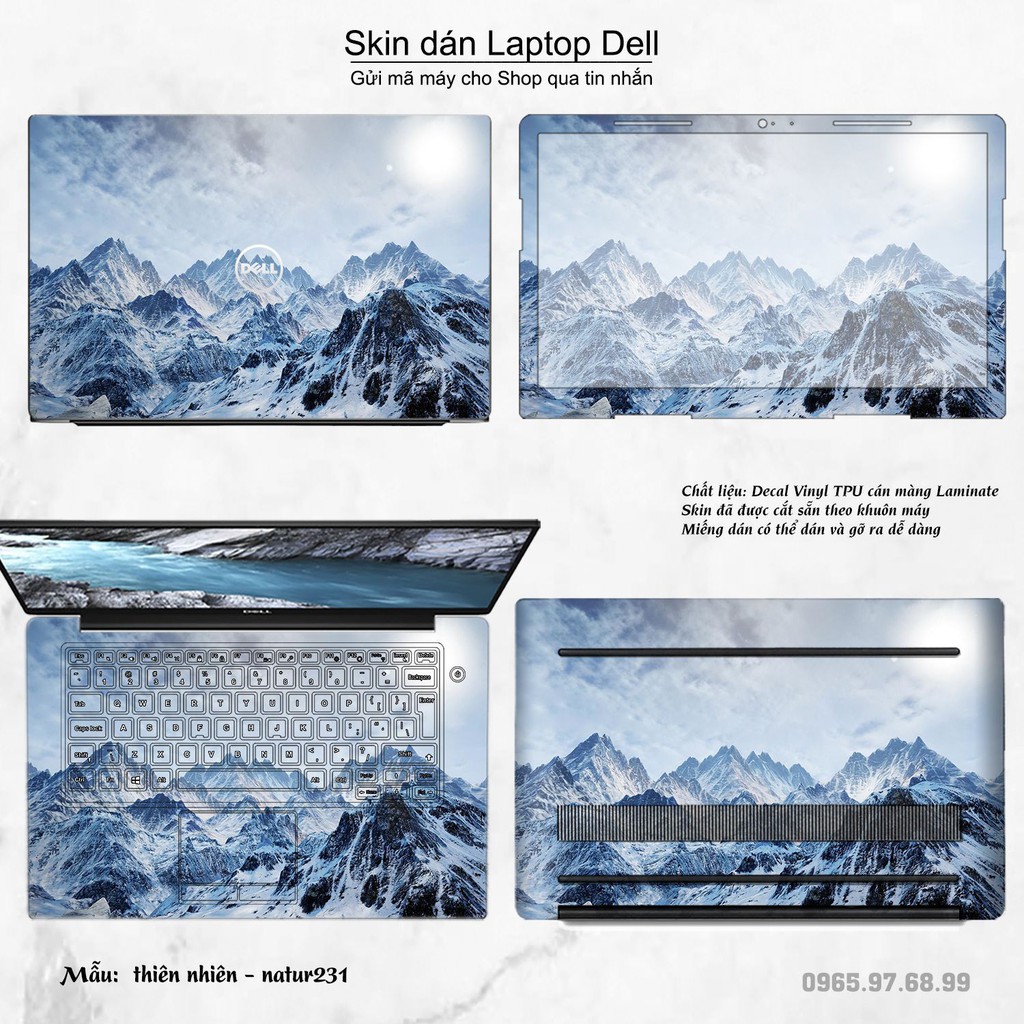 Skin dán Laptop Dell in hình thiên nhiên nhiều mẫu 9 (inbox mã máy cho Shop)