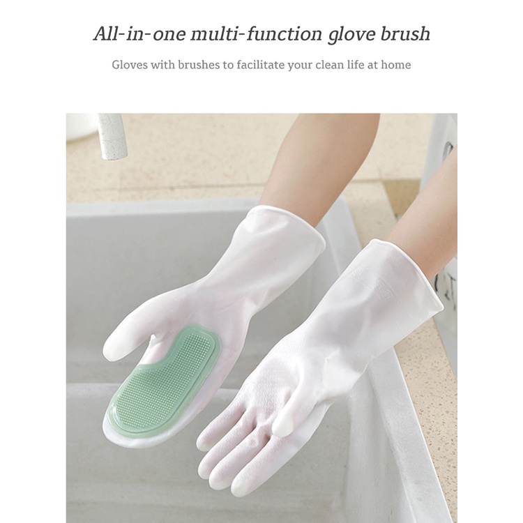 Găng tay bàn chải vệ sinh đa năng sáng tạo toàn diện