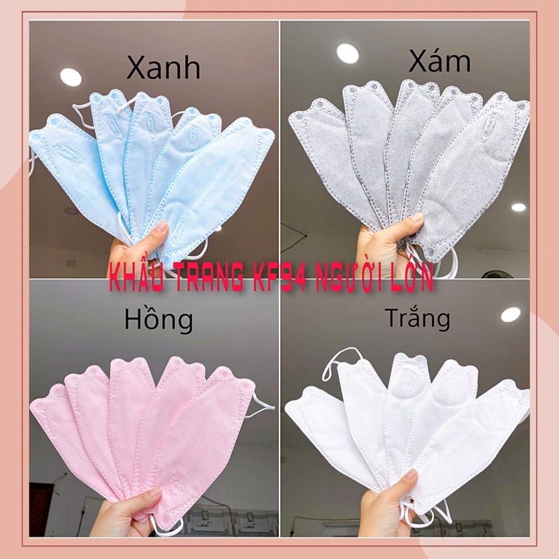 Set 10 Khẩu trang KF94 3D MASK người lớn