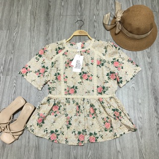 Áo babe doll thêu hoa
