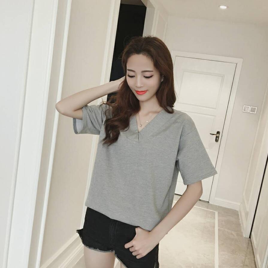 Áo Thun Nữ Ngắn Tay Hở Lưng Thời Trang Hàn 2018 / Size S-4Xl