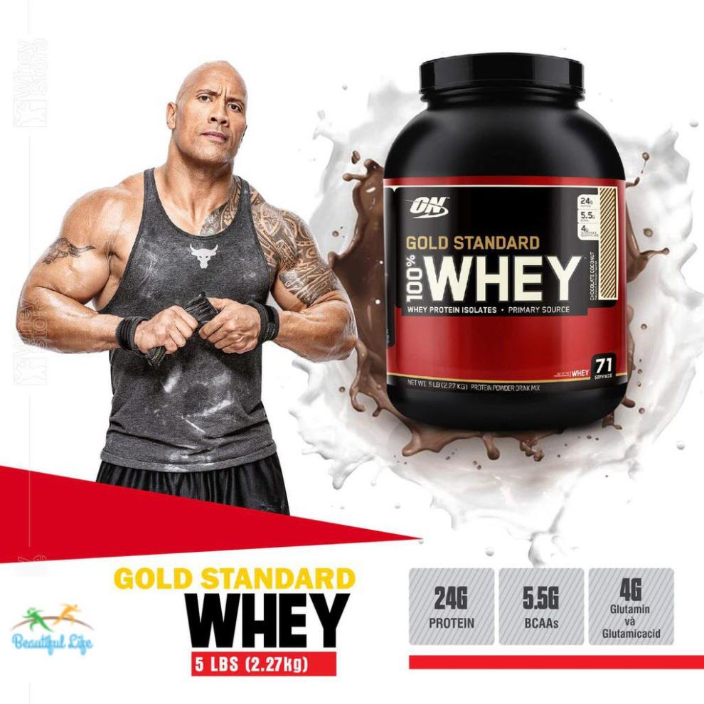 [FREESHIP + CHÍNH HÃNG] Sữa Tăng Cơ Cho Người Tập Gym- Optimum Nutrition Whey Gold Standard 5Lbs (2.3KG) [100% USA]