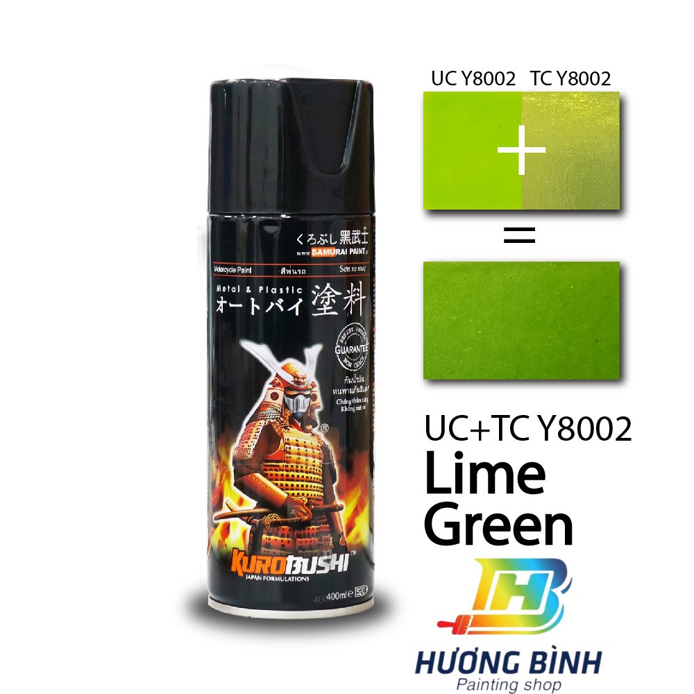 [COMBO] Sơn xịt Samurai màu Xanh Lá Tươi - UC+TCK8002