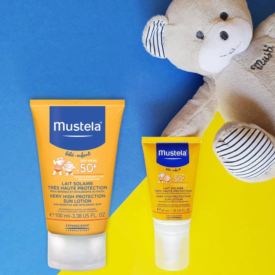 Kem Chống Nắng Cho Trẻ Sơ Sinh & Em Bé Mustela SPF 50+ 100ml