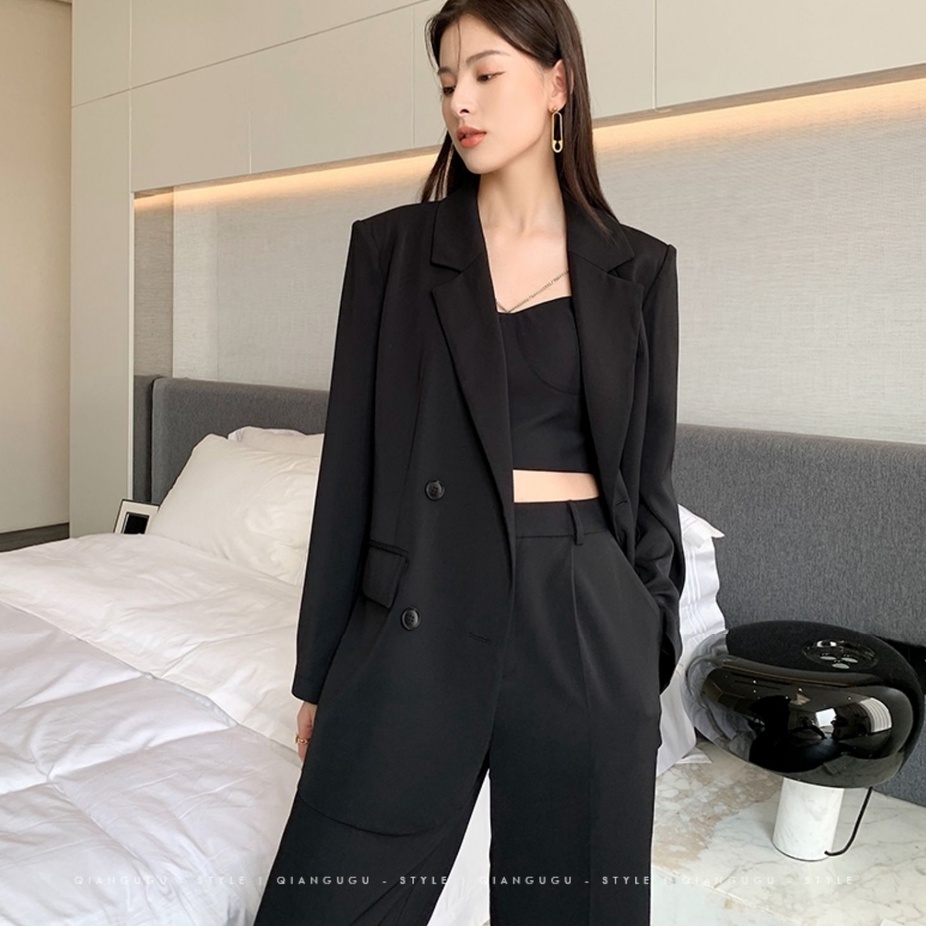 IELGY Áo không tay màu trắng phối dây xích phong cách Pháp cho nữ