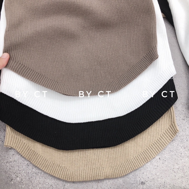 ÁO LEN TĂM CÚC ĐỒNG CỔ VUÔNG QUẢNG CHÂU LOẠI ĐẸP DÀY DẶN MS17818 | BigBuy360 - bigbuy360.vn