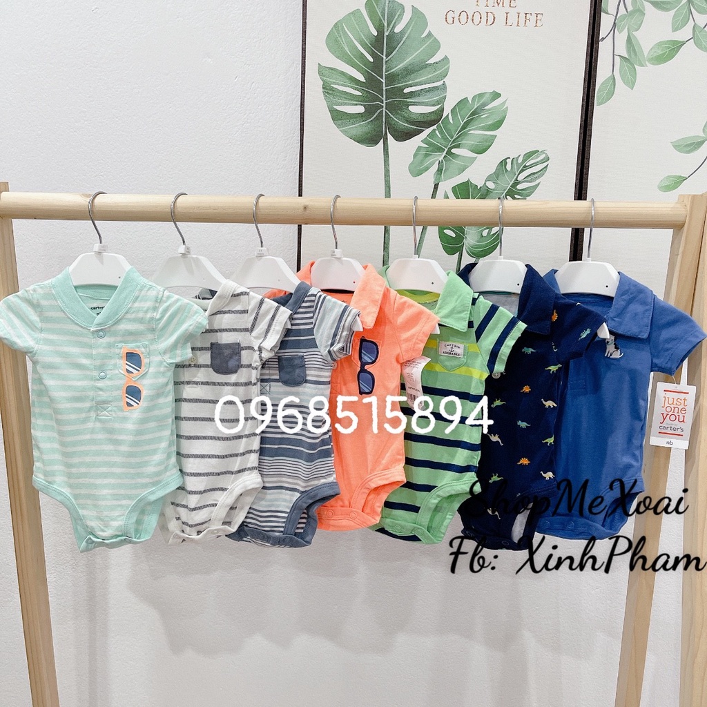 [Size Newborn 2-4kg] BODYCHIP BA LỖ, HAI DÂY SIZE SƠ SINH XUẤT XỊN