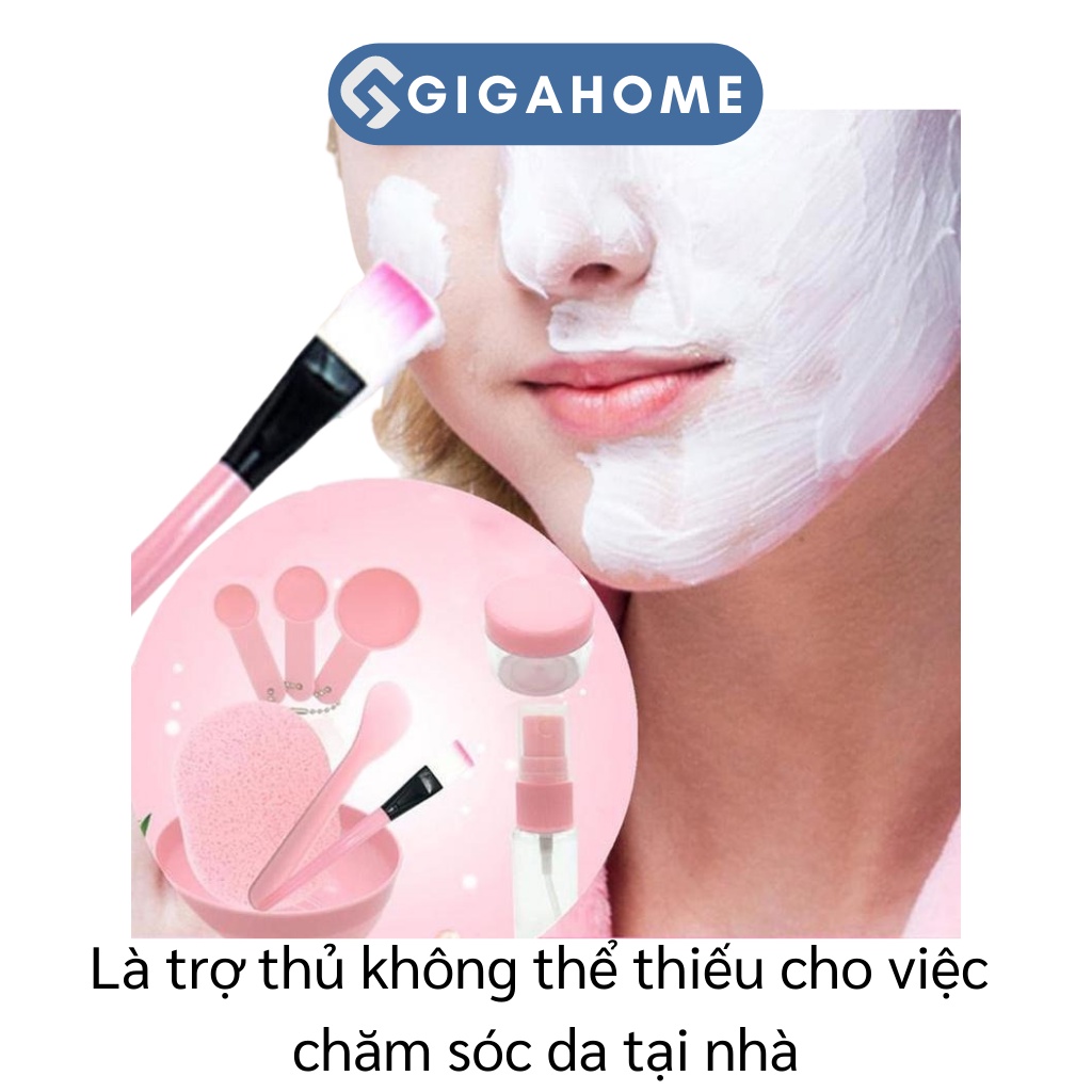 Bộ Trộn Mặt Nạ 9 Món GIGAHOME Gồm Chén, Que Trộn, Cọ, Thìa Đong, Chai Chiết Mỹ Phẩm 6279