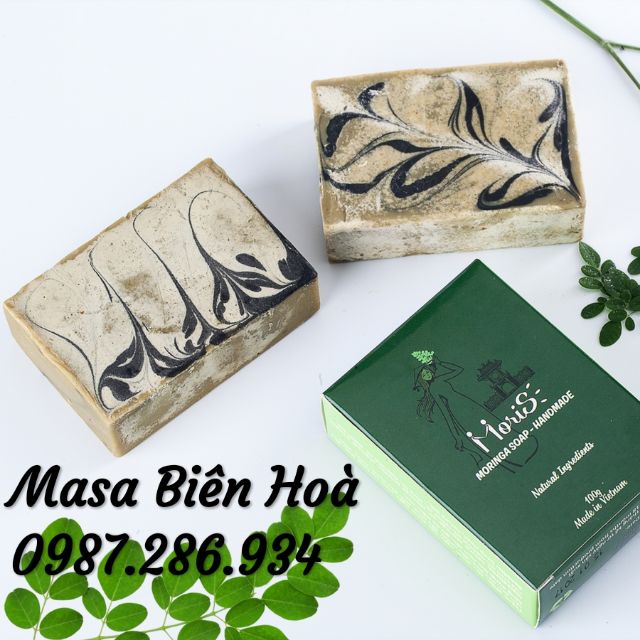 [Mùi Quế] Xà phòng handmade (da mặt/body) chùm ngây Moris 100gr | BigBuy360 - bigbuy360.vn