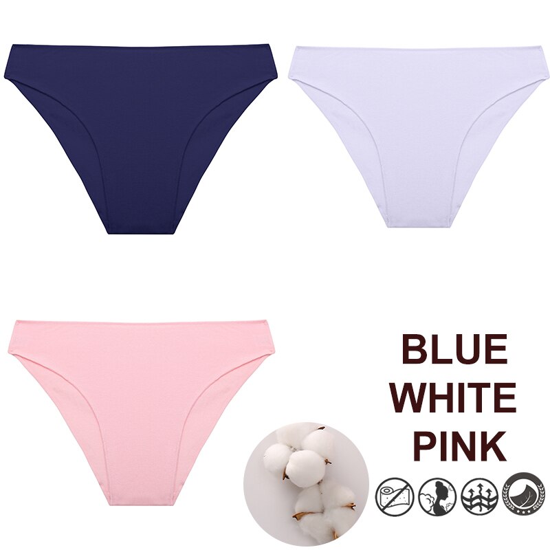 1/ 3 Quần lót CUTEBYTE chất liệu cotton/ spandex nhiều màu tùy chọn cho nữ