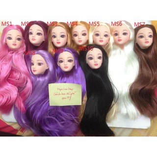 Đầu Kexin mắt gắn 3D tóc dài